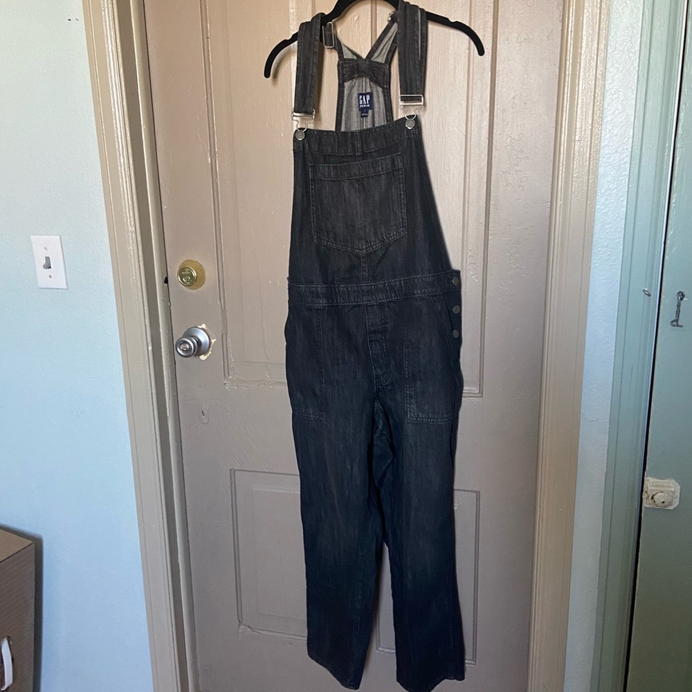 GAP Cropped Denim Overalls
